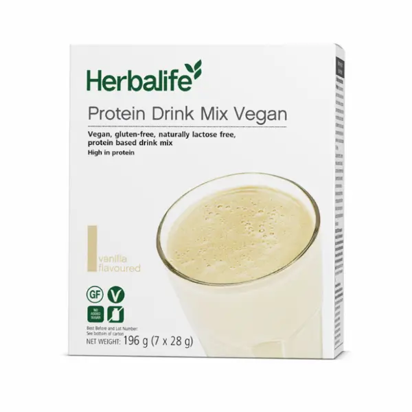 Herbalife Protein Drink Mix Vegan Sachets Vanilla Flavoured